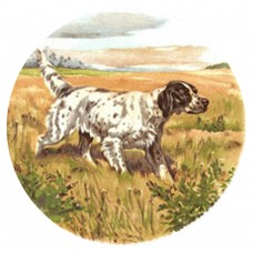 Ceramic Tile Hunting Dog [C]