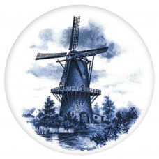 Ceramic Tile Blue Wind Mill