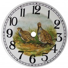 Ceramic Clock Partridge 