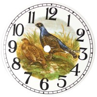 Ceramic Clock Grouse Arabic Face