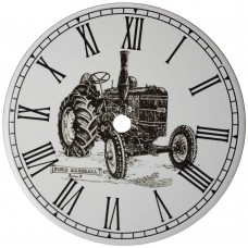 Ceramic Clock Tile Field Marshal Tractor 