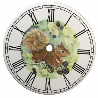 Ceramic Clock Tile Squirrel 