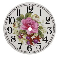 Ceramic Clock Tile Fuchsia